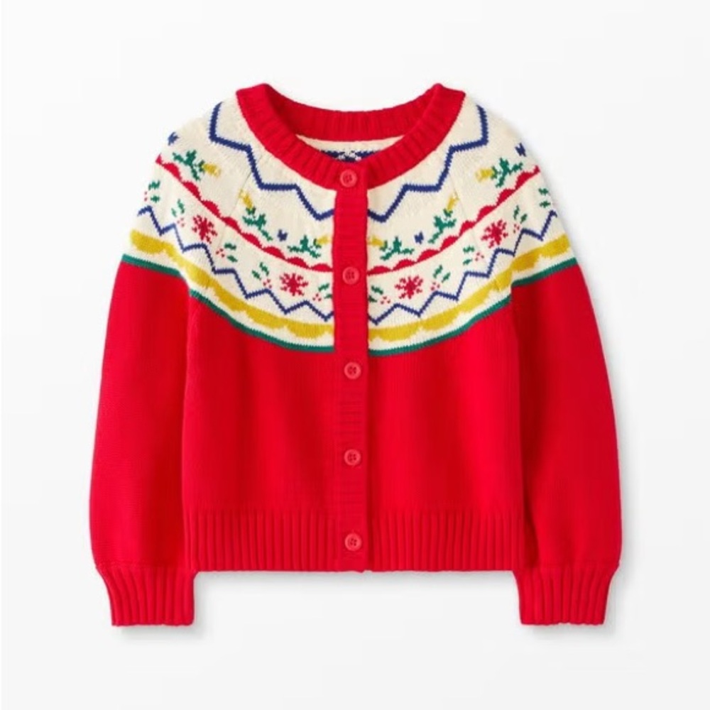 Hanna Andersson Holiday Fair Isle Cardigan